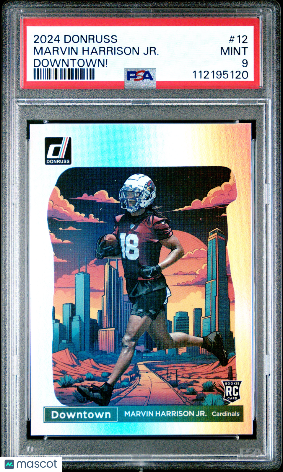 2024 Panini Donruss Downtown! Marvin Harrison JR. #12 PSA 9