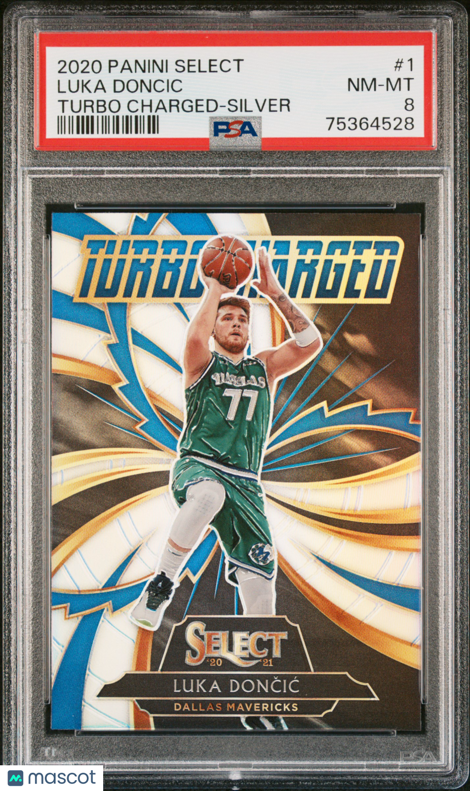 2020 Panini Select Turbo Charged Luka Doncic #1 Silver PSA 8