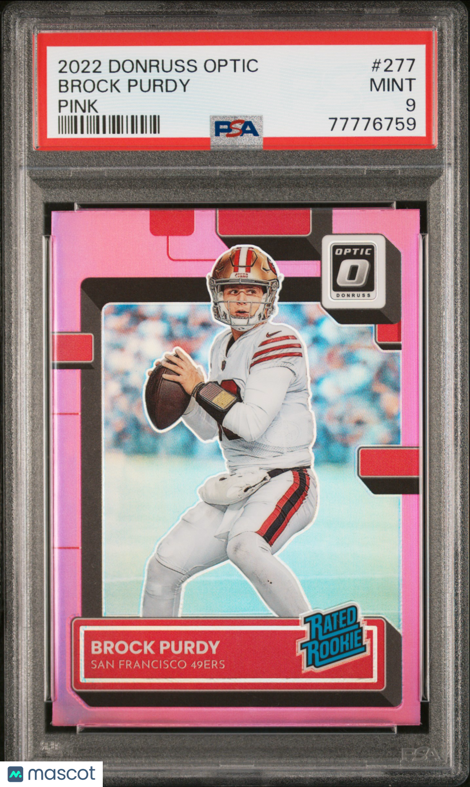 2022 Panini Donruss Optic Brock Purdy #277 Pink PSA 9