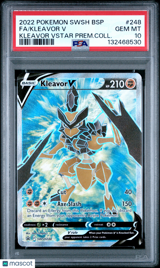 2022 Pokemon Swsh Black Star Promo Kleavor V Fa Kleavor VSTAR PSA 10 #248