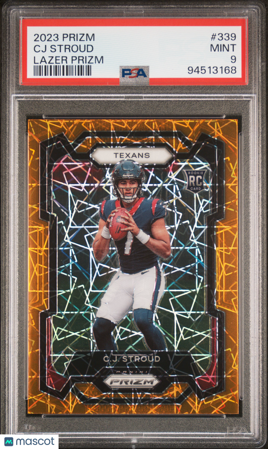 2023 Panini Prizm CJ Stroud #339 Lazer PSA 9