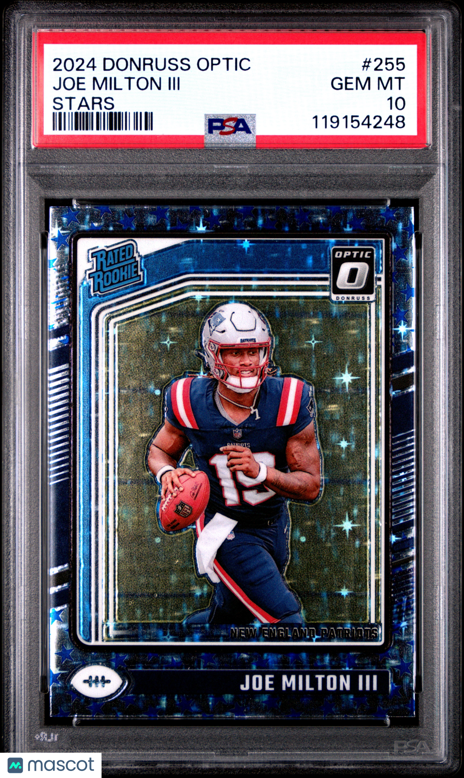 2024 Panini Donruss Optic Joe Milton III #255 Stars PSA 10