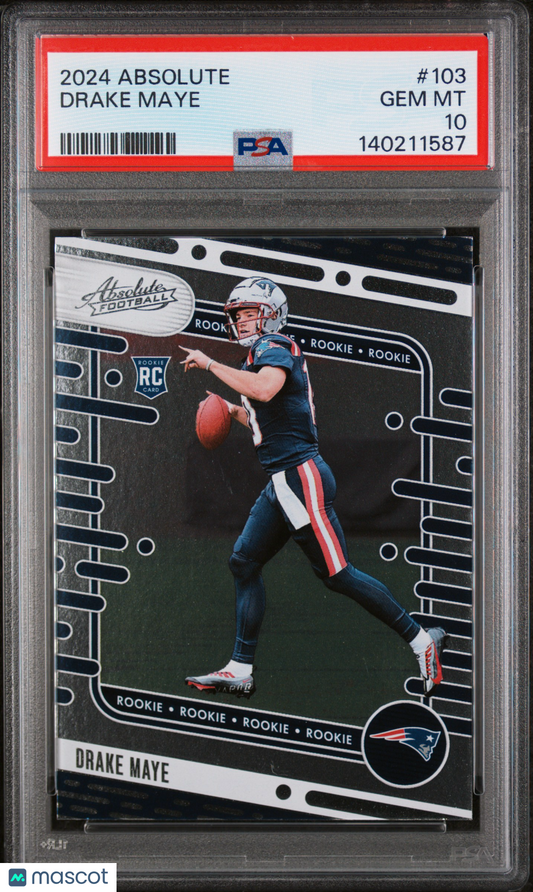 2024 Panini Absolute Drake Maye #103 PSA 10