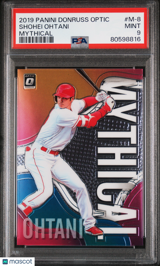 2019 Panini Donruss Optic Mythical Shohei Ohtani #M-8 PSA 9