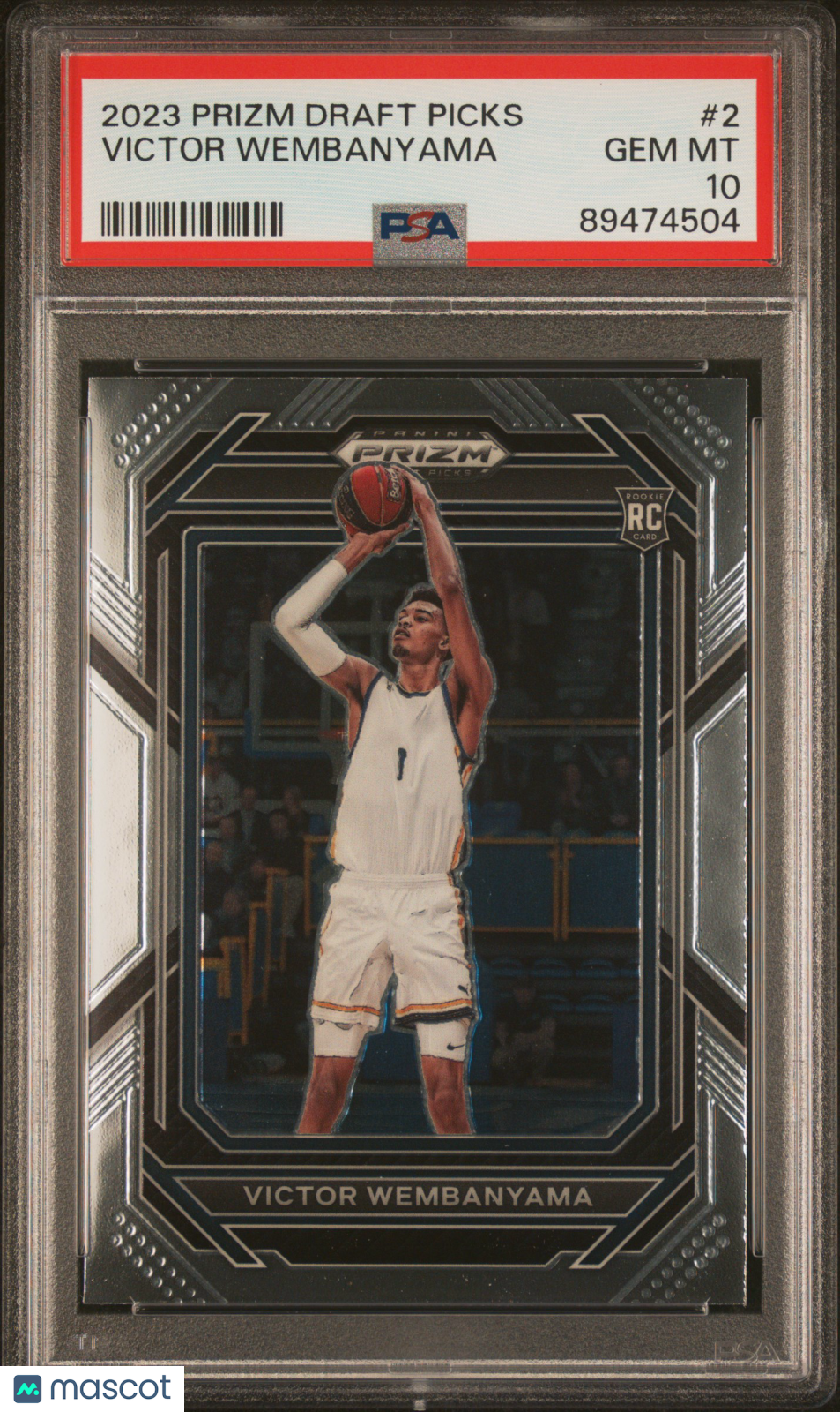 2023 Panini Prizm Draft Picks Victor Wembanyama #2 PSA 10