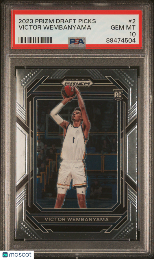 2023 Panini Prizm Draft Picks Victor Wembanyama #2 PSA 10