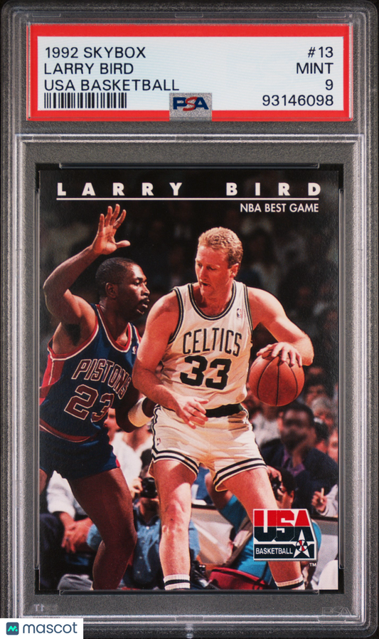1992 Skybox Usa Basketball Larry Bird #13 PSA 9