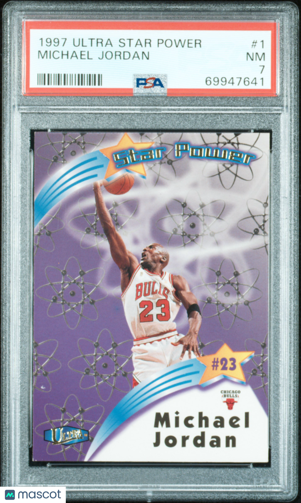 1997 Ultra Star Power Michael Jordan #1 PSA 7