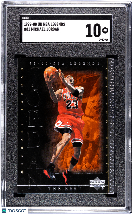 1999 Upper Deck NBA Legends Michael Jordan #81 SGC 10