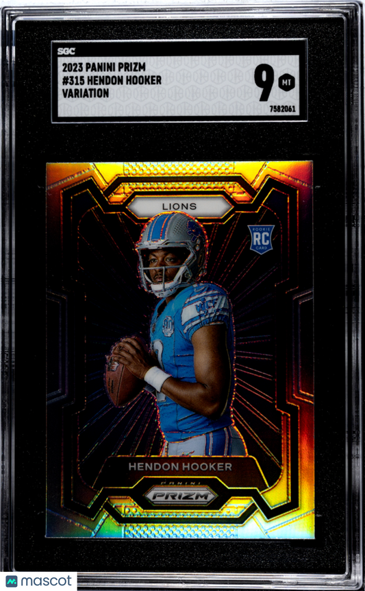 2023 Panini Prizm Hendon Hooker #315 Variation SGC 9