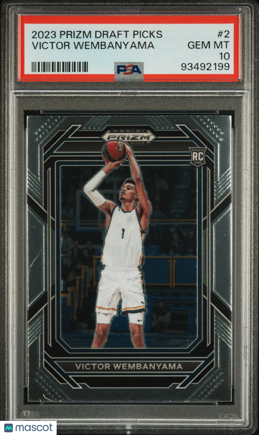 2023 Panini Prizm Draft Picks Victor Wembanyama #2 PSA 10