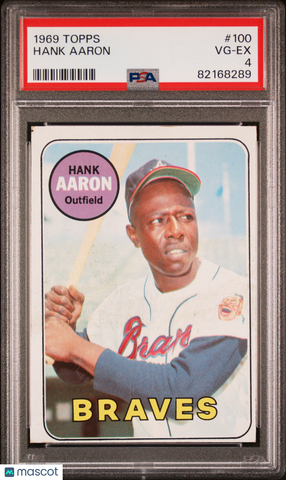 1969 Topps Hank Aaron #100 PSA 4