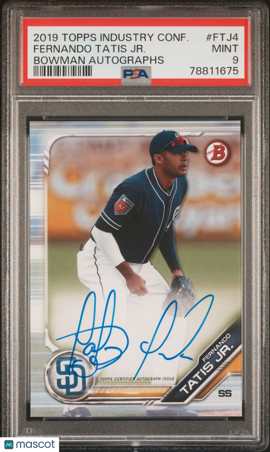 2019 Topps Industry Conference Fernando Tatis JR. Auto /50 PSA 9