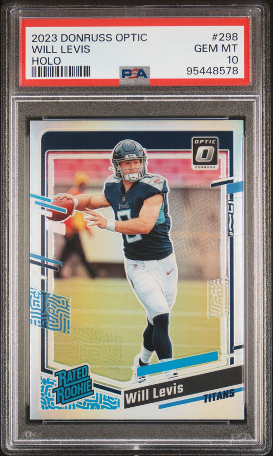 2023 Panini Donruss Optic Will Levis #298 Holo PSA 10