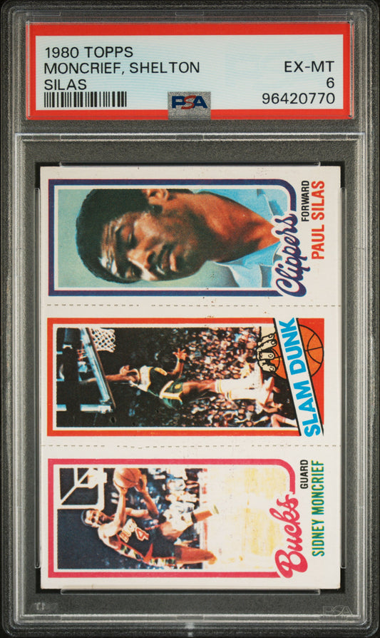 1980 Topps Moncrief, Shelton Silas PSA 6