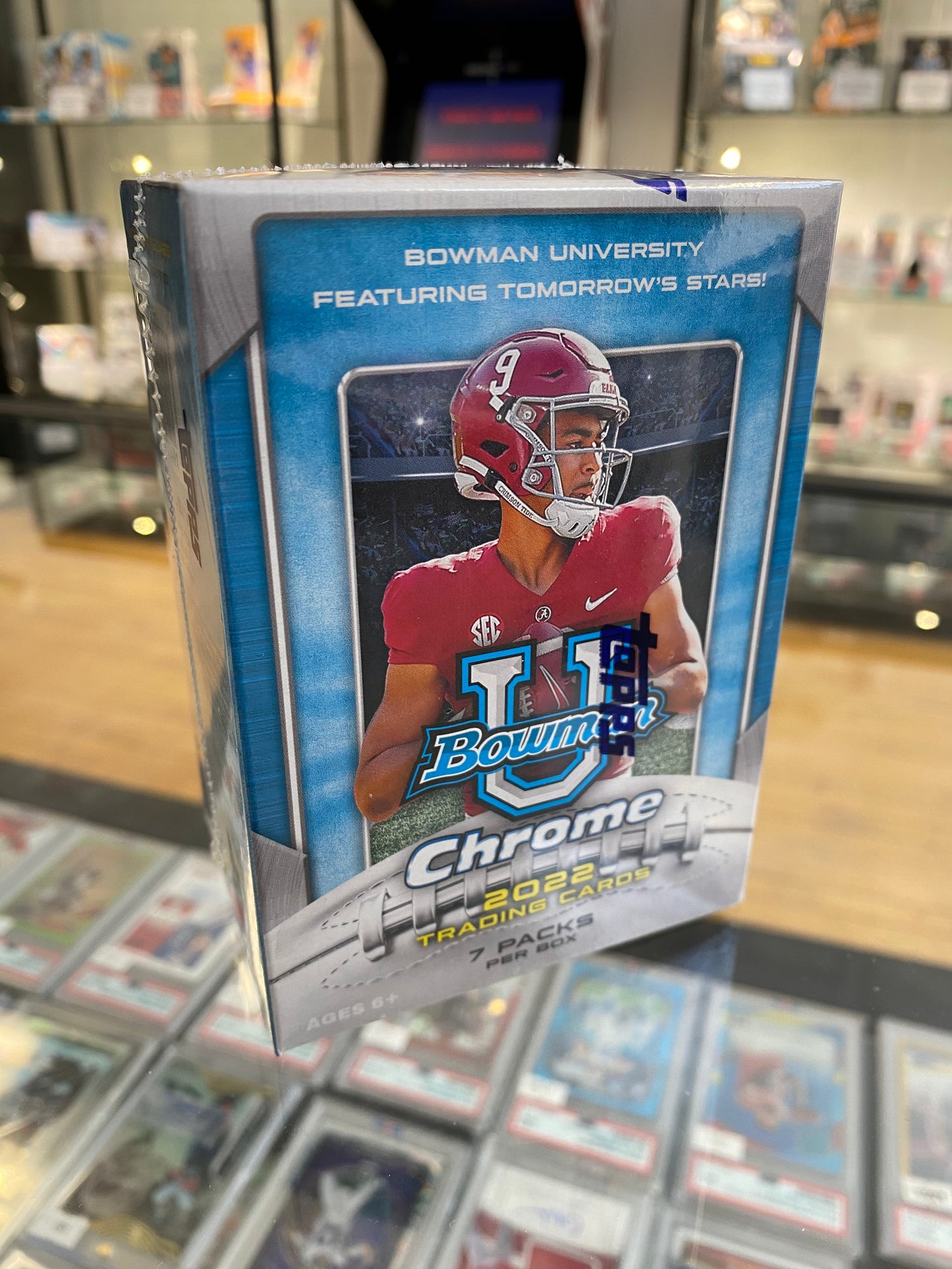 2022 Bowman Chrome University Football Blaster Box